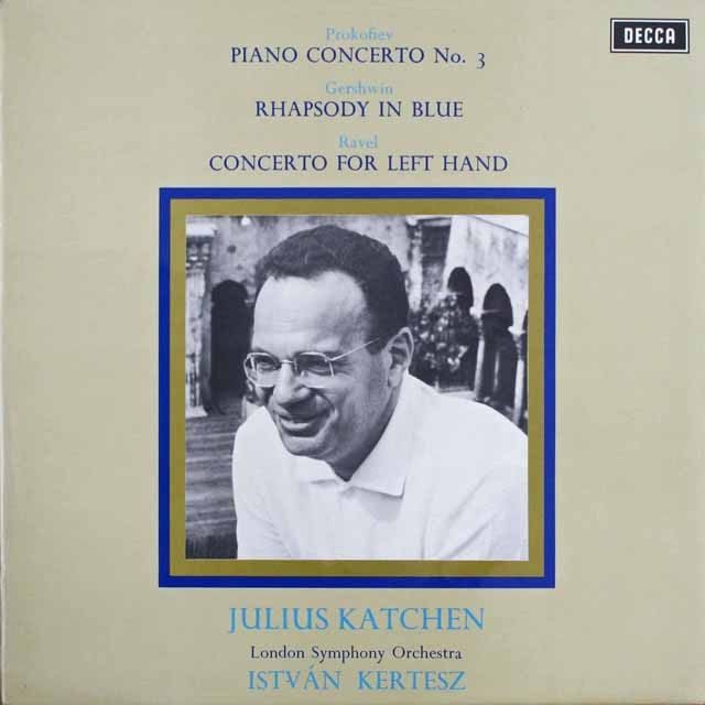 【オリジナル盤】　カッチェン、ケルテスのラヴェル/左手のための協奏曲ほか　英DECCA　3694　LP レコード