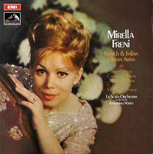 フレーニのフランス&イタリアオペラアリア集　英EMI　2813　LP レコード