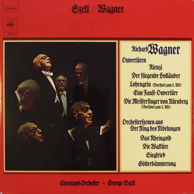 セルのワーグナー/管弦楽名曲集　 独CBS　  2538　LP レコード