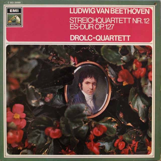 ドロルツ四重奏団のベートーヴェン/弦楽四重奏曲第12番  独EMI   2543　LP レコード