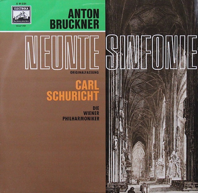 シューリヒトのブルックナー/交響曲第9番　独EMI　2817　LP レコード