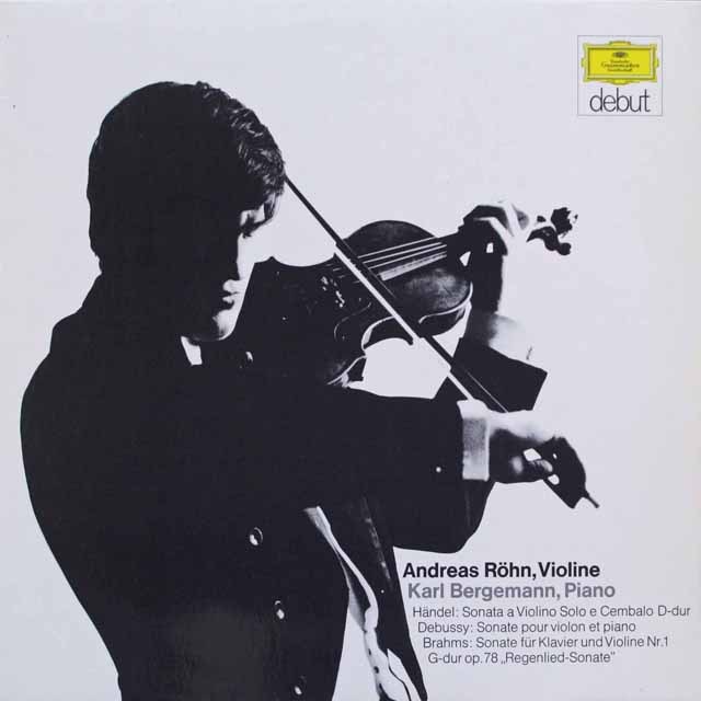 ローンのブラームス/ヴァイオリンソナタ第1番ほか　独DGG　3693　LP レコード