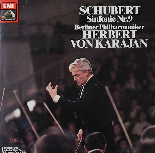 LPレコードカラヤンのシューベルト/交響曲第9番「グレート」 独EMI 2819