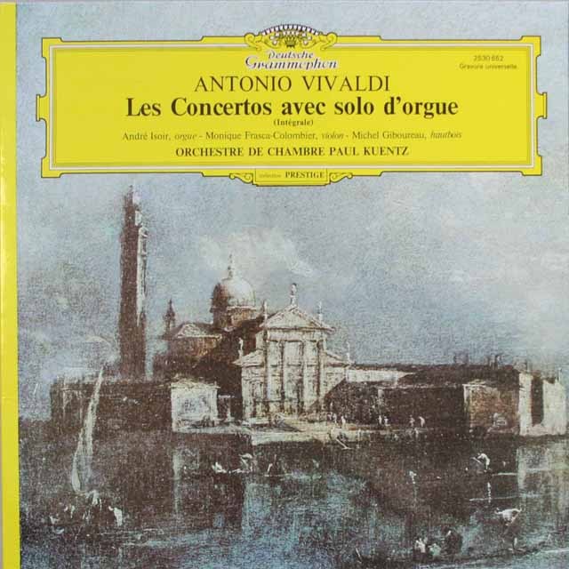 ケンツのヴィヴァルディ/オルガンを伴う協奏曲集　仏DGG　3317　LP レコード