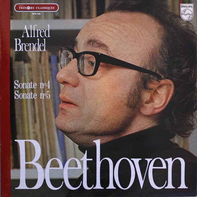 ブレンデルのベートーヴェン/ピアノソナタ第4&5番   仏PHILIPS　  2549　LP レコード