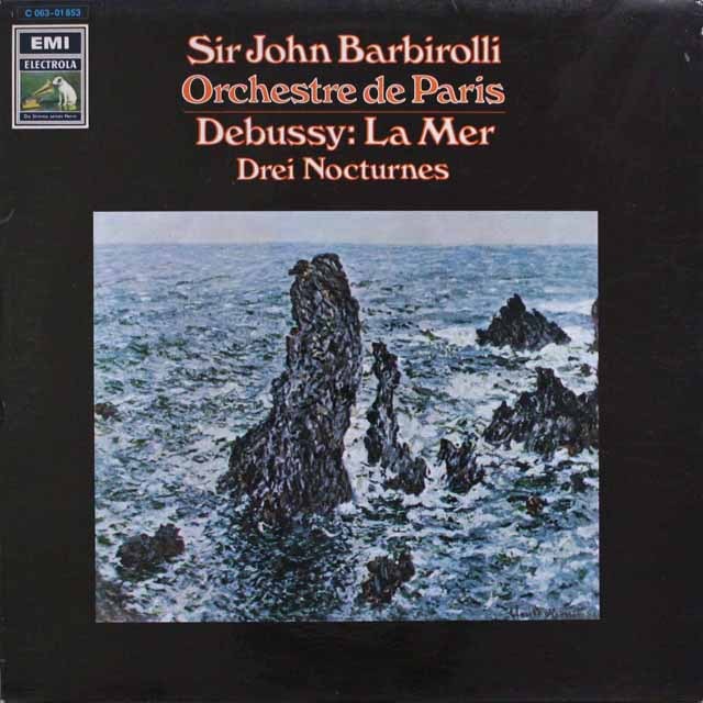バルビローリのドビュッシー/「海」ほか　独EMI　3693　LP レコード