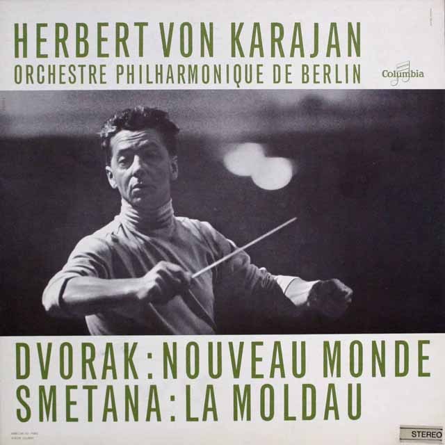 カラヤンのドヴォルザーク/交響曲第9番「新世界から」  仏columbia　  2547　LP レコード