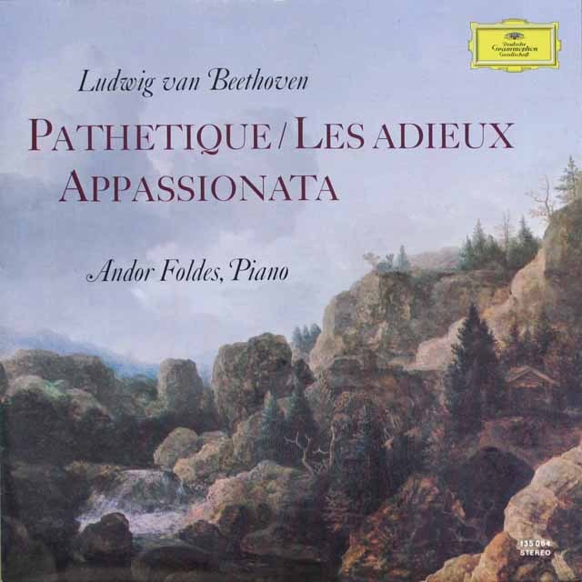フォルデスのベートーヴェン/「悲愴」「告別」&「熱情」　 独DGG　 2607　LP レコード