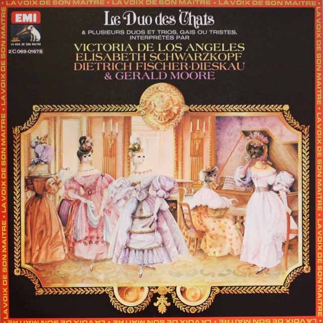 シュヴァルツコップ,ロス・アンヘレス、ディースカウらの重唱歌集　仏EMI(VSM)　3689　LP レコード