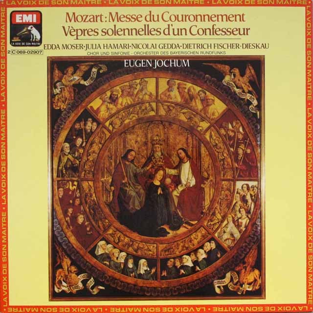 ヨッフムのモーツァルト/「戴冠ミサ」　仏EMI(VSM)　3689　LP レコード