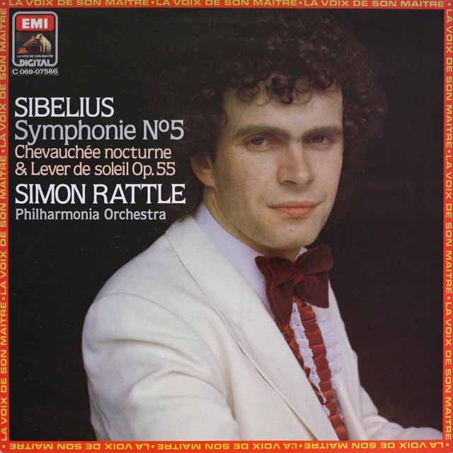 ラトルのシベリウス/交響曲第5番ほか　仏EMI(VSM)　3689　LP レコード