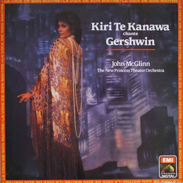 テ・カナワ/ガーシュインを歌う　仏EMI(VSM)　3689　LP レコード
