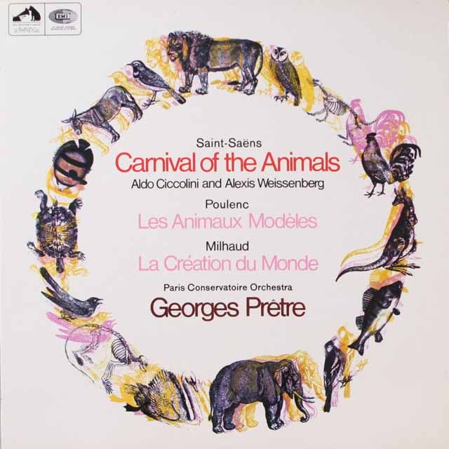 プレートルのサン=サーンス/「動物の謝肉祭」ほか　英EMI　3798　LP レコード