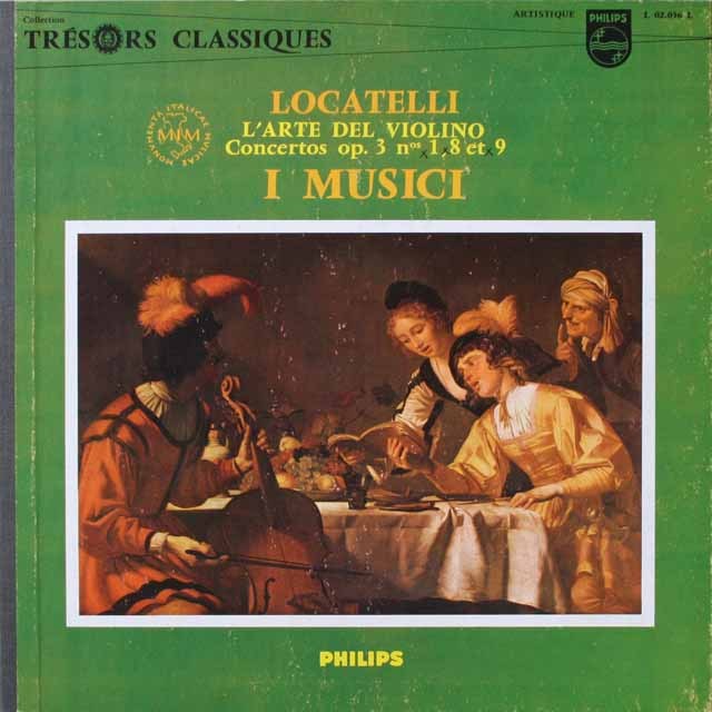イ・ムジチ合奏団のロカテッリ/ヴァイオリンの技芸　仏PHILIPS　3799　LP レコード
