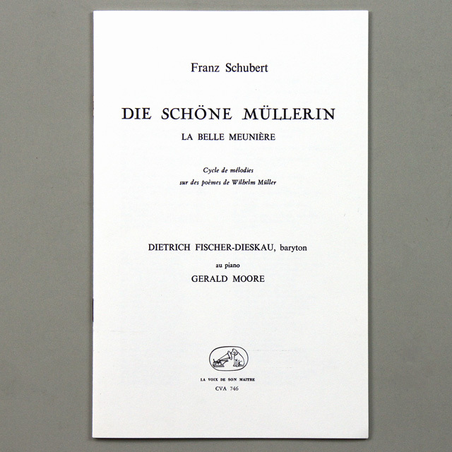 LP レコード F-ディースカウのシューベルト/「美しき水車小屋の娘」