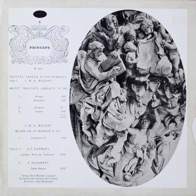 リステンパルト&ランダル/ランダル・リサイタル　仏CF  2622　LP レコード