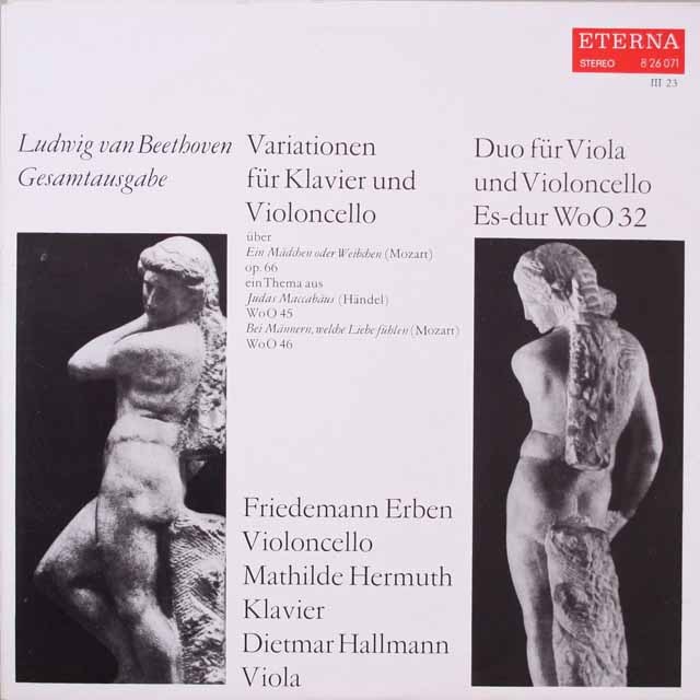 エルベンのベートーヴェン/変奏曲集ほか　独ETERNA　3797　LP レコード