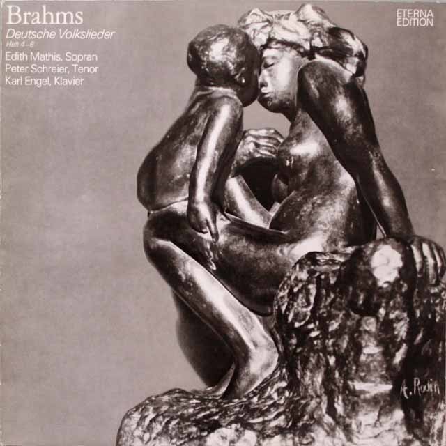 マティス、シュライアーのブラームス/49のドイツ民謡集より　独ETERNA　3797　LP レコード