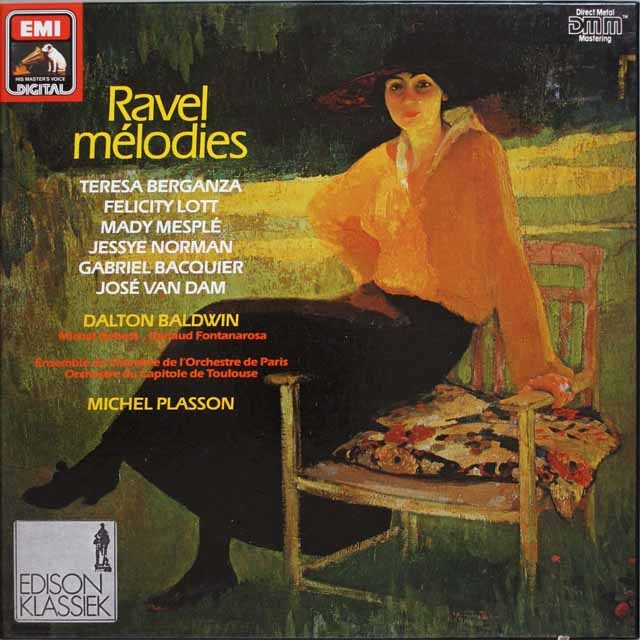 LP レコード ベルガンサ&プラッソンのラヴェル歌曲集 独EMI 3227