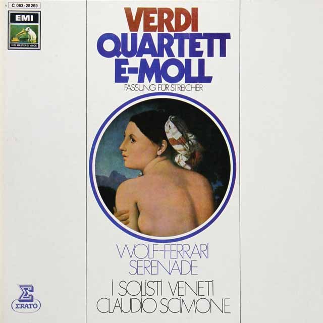 シモーネのヴェルディ/弦楽四重奏曲ほか　独EMI　3532　LP レコード
