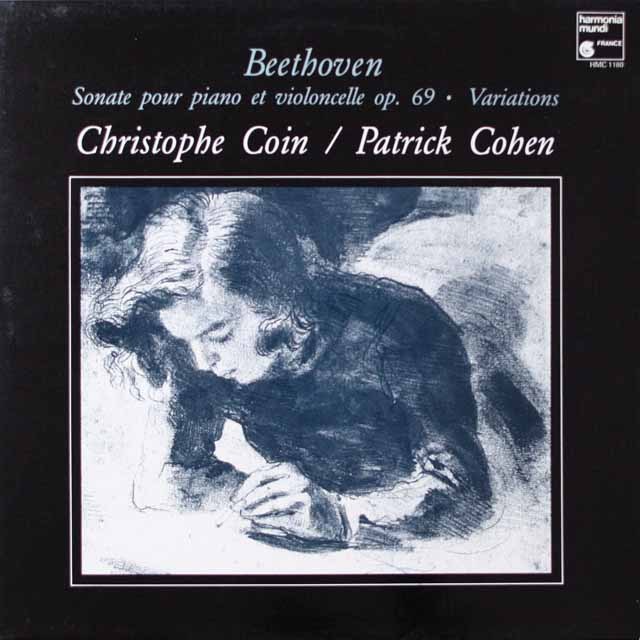 コワン、コーエンのベートーヴェン/チェロソナタ第3番ほか　仏HM　3795　LP レコード