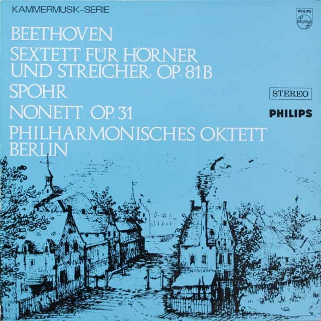 ベルリンフィル八重奏団のベートーヴェン/六重奏曲変ホ長調ほか　蘭PHILIPS　3689　LP レコード