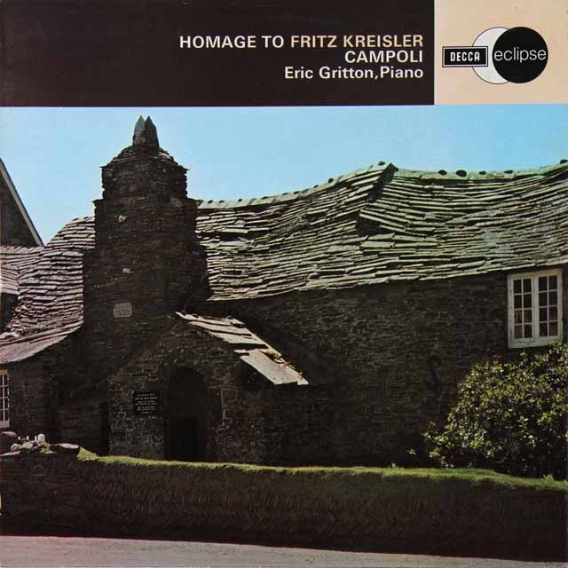 カンポリ、グリットンのクライスラーへのオマージュ　英DECCA　3606　LP レコード