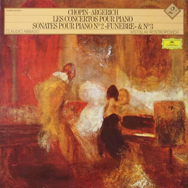 アルゲリッチのショパン/ピアノ協奏曲集  仏DGG  2623　LP レコード