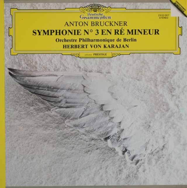 カラヤンのブルックナー/交響曲第3番　独DGG　3707　LP レコード