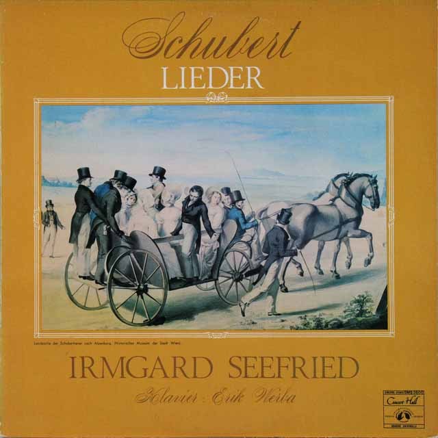 ゼーフルリートのシューベルト/歌曲集　独Concert Hall　2729　LP レコード