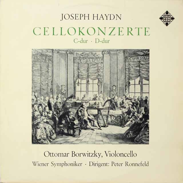 ボルヴィツキー、ロンネフェルトのハイドン/チェロ協奏曲第1、2番　独TELEFUNKEN　3794　LP レコード