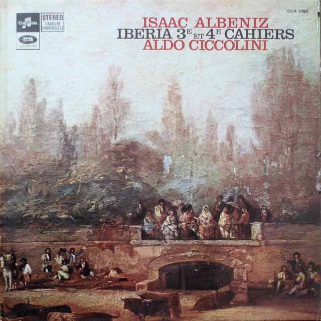 チッコリーニのアルベニス/イベリア第3&4巻　仏columbia　2611　LP レコード