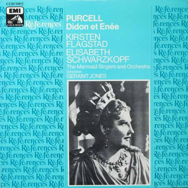シュヴァルツコップのパーセル/歌劇「ディドとエネアス」　仏EMI（VSM）　モノラル　3688　LP レコード