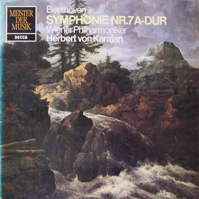 カラヤンのベートーヴェン/交響曲第7番　独DECCA　2629　LP レコード