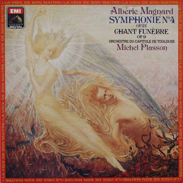 プラッソンのマニャール/交響曲第4番ほか　仏EMI　3707　LP レコード