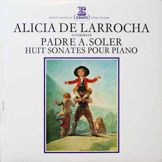 ラローチャのソレール/ソナタ集　仏ERATO　2611　LP レコード