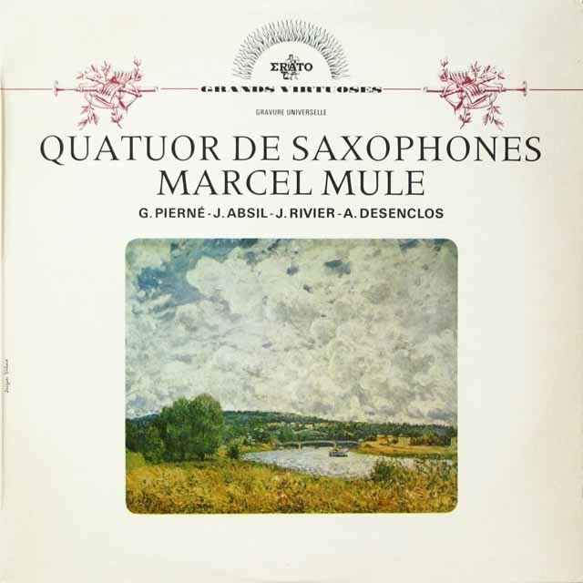 ミュール四重奏団のサクソフォーン四重奏団のための音楽集　仏ERATO　2611　LP レコード