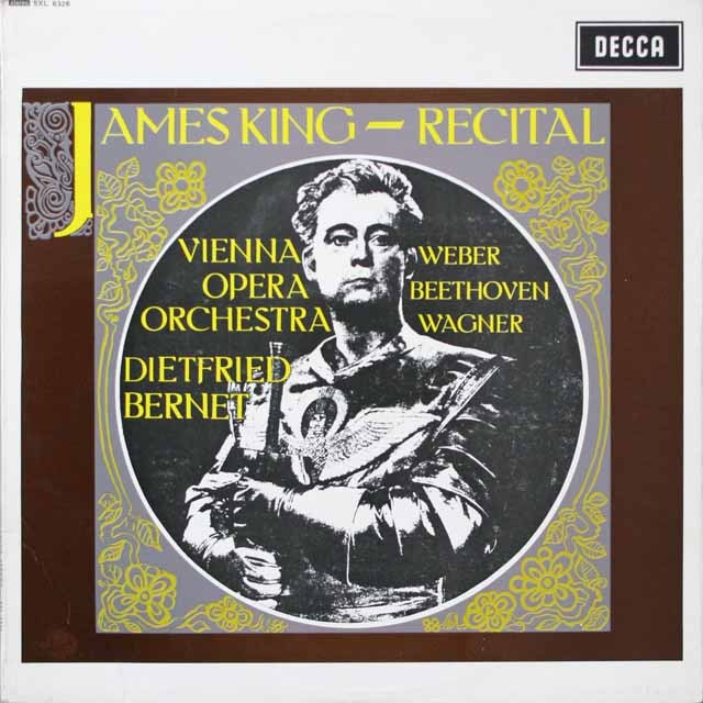 ジェームズ・キング/リサイタル　英DECCA　2612　LP レコード
