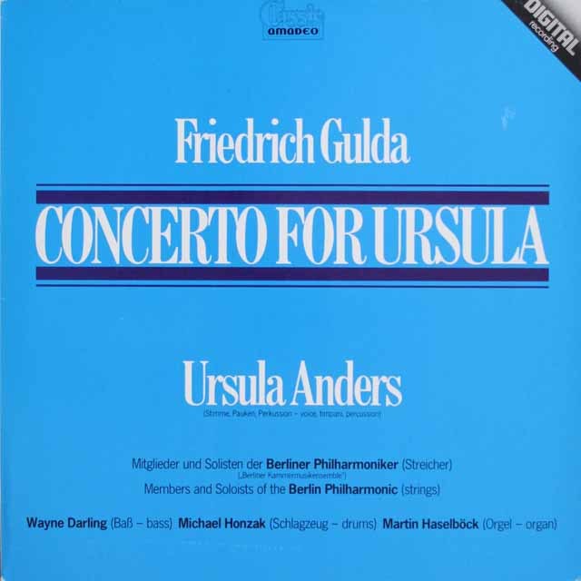 フリードリヒ・グルダ/「ウルスラのための協奏曲」　墺AMADEO　3688　LP レコード