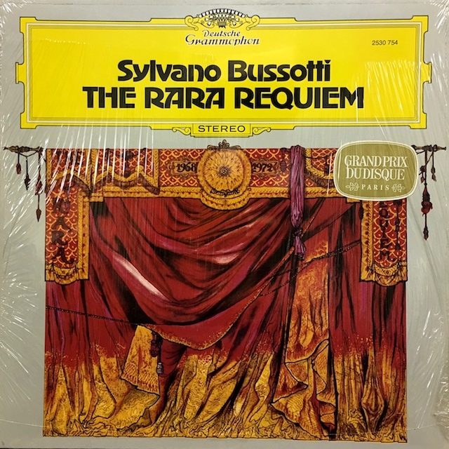 【未開封】タヴェルナのブソッティ/「ラーラ・レクイエム」　 独DGG　M1701　LP レコード