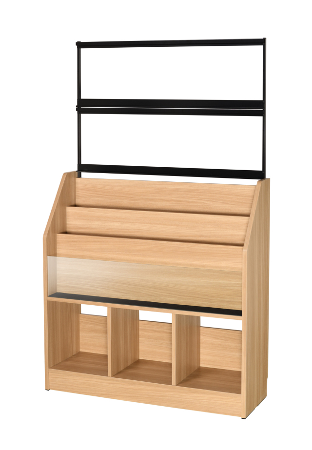 レコードディスプレイラック RCS710N 木目ナチュラル 約280枚