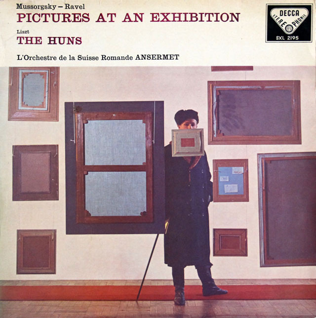 【オリジナル盤】　アンセルメのムソルグスキー/「展覧会の絵」ほか　英DECCA　3891　LP レコード