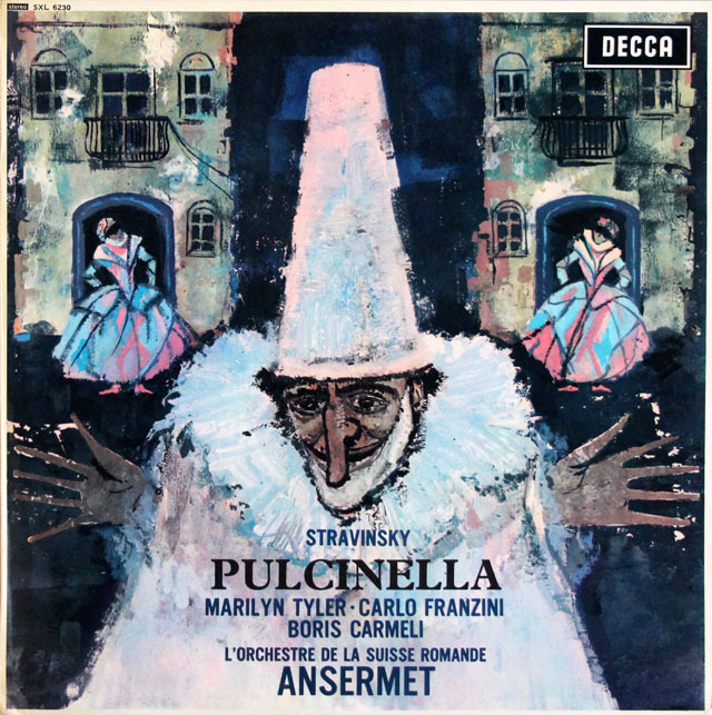 【オリジナル盤】　アンセルメのストラヴィンスキー/プルチネルラ　英DECCA　3833　LP レコード