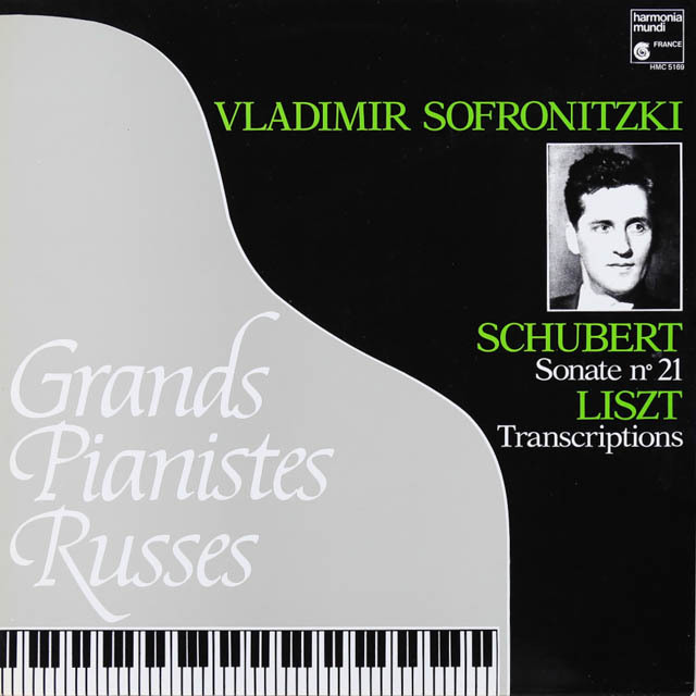 ソフロニツキーのシューベルト/ピアノソナタ第21番　仏HM　3608　LP レコード