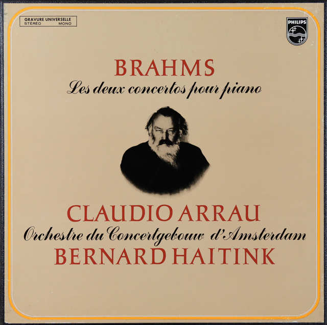 LP レコード アラウ、ハイティンクのブラームス/ピアノ協奏曲集 仏
