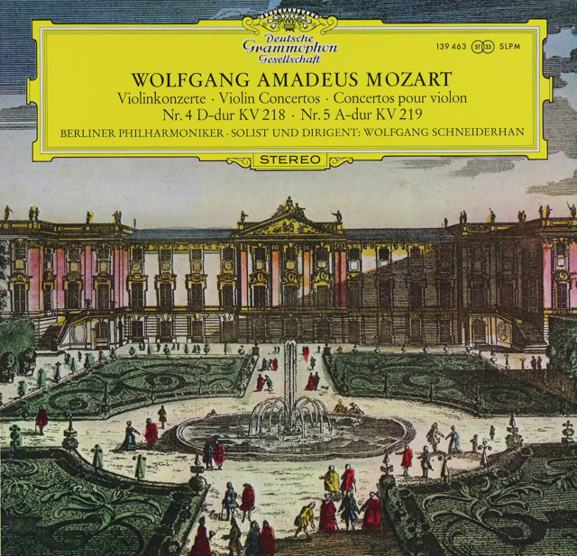 シュナイダーハンのモーツァルト/ヴァイオリン協奏曲第4、5番　独DGG　3609　LP レコード