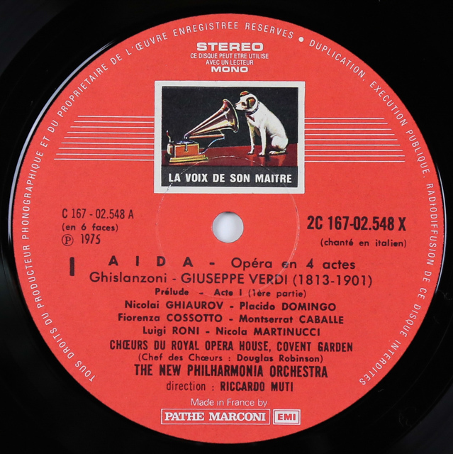 LP レコード ムーティのヴェルディ/「アイーダ」 仏EMI(VSM) 2734