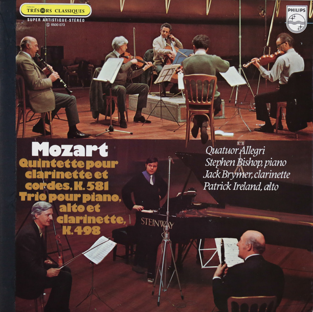 LP レコード アレグリカルテットのモーツァルト/室内楽曲集 仏PHILIPS 2734