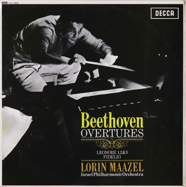 【モノラル】　マゼールのベートーヴェン/序曲集　英DECCA　3706　LP レコード