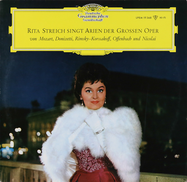 【モノラル】　シュトライヒの「オペラアリア集」　独DGG　3706　LP レコード